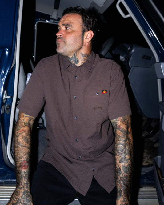 Mens Otis Flag Woven Shirt - Billabong Malaysia