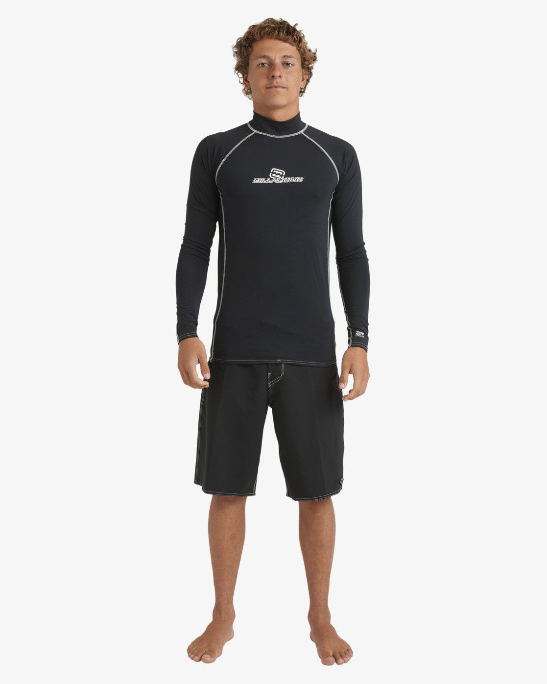 Mens Jimmy Contrast Long Sleeve Rash Vest - Billabong Malaysia