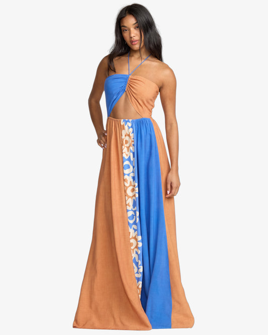 Womens Trippin Dippin Long Dress - Billabong Malaysia