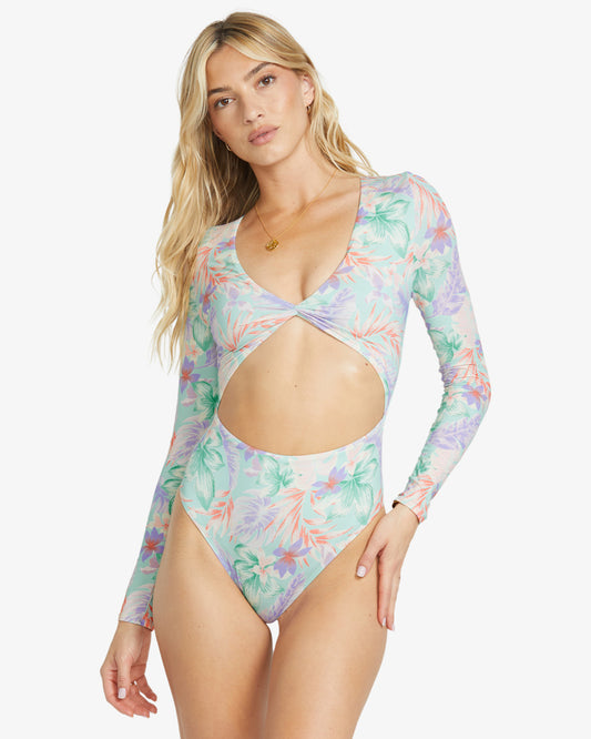 Womens Wave Haze One Piece Swimsuit - Billabong Malaysia