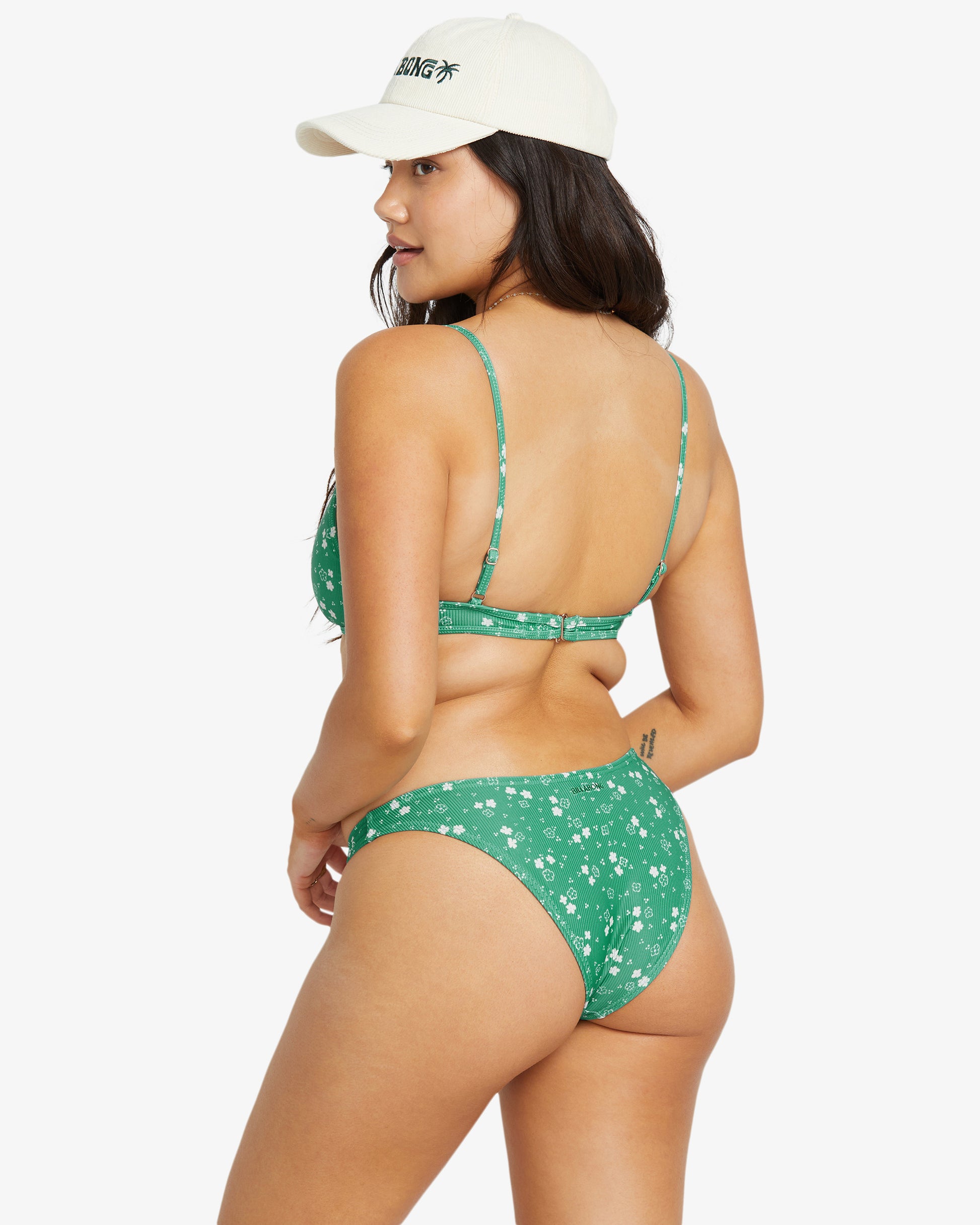 Womens In The Green Charlie Medium Coverage Bikini Top - Billabong Malaysia