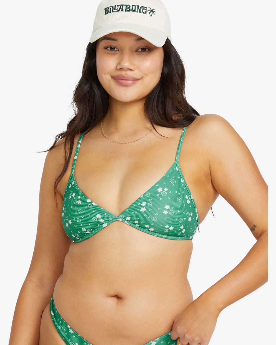 Womens In The Green Charlie Medium Coverage Bikini Top - Billabong Malaysia