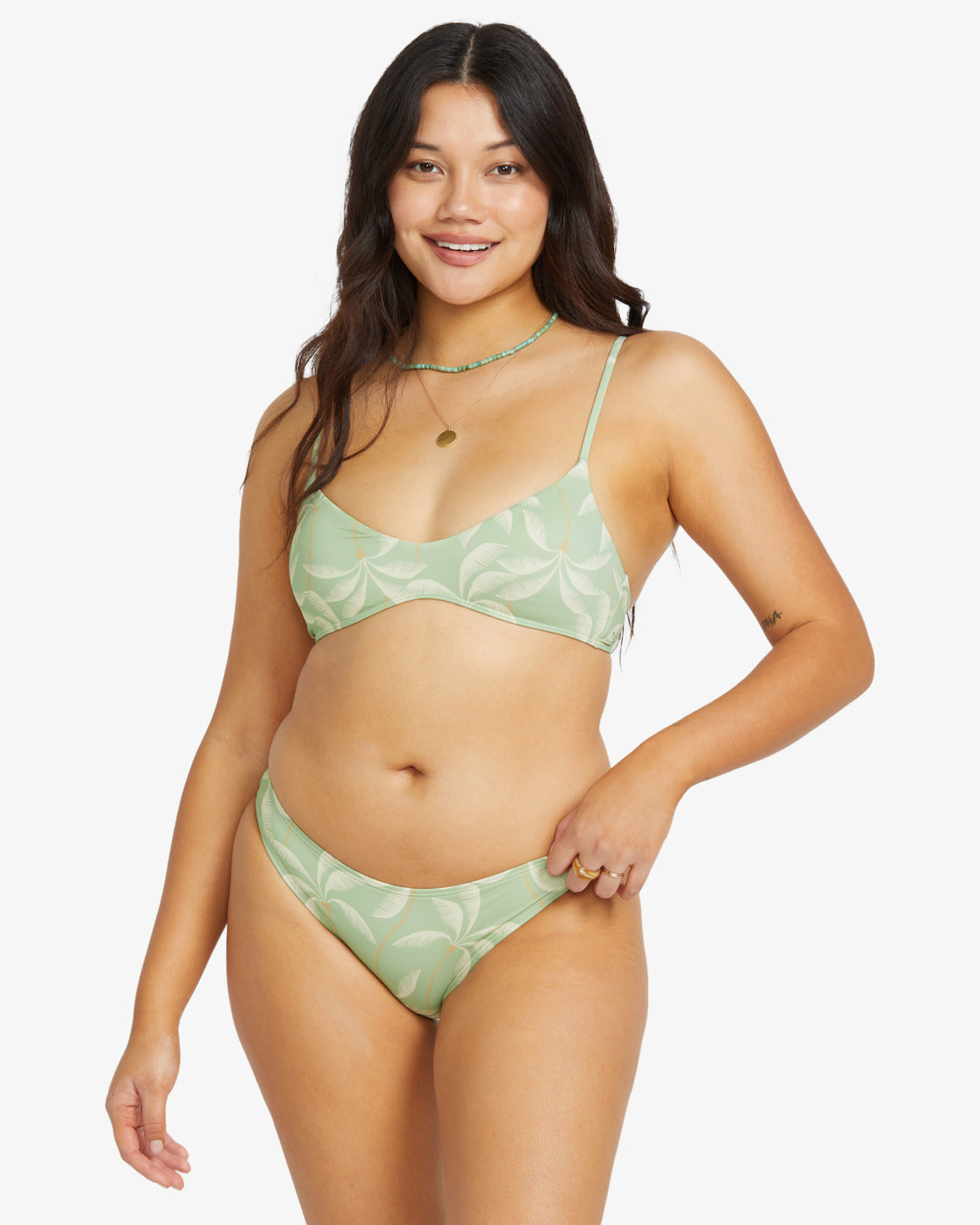 Womens Gone Tropic Medium Coverage Bikini Top - Billabong Malaysia