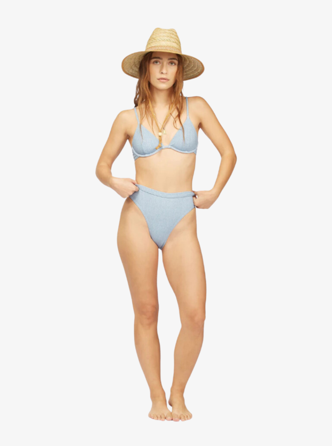 Womens Wrangler Down With Denim Underwire Bikini Top - Billabong Malaysia