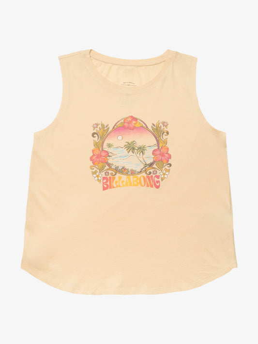 Womens Hibiscus Paradise Muscle Tee - Billabong Malaysia