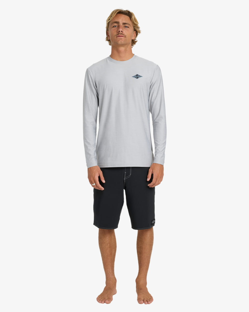 Mens Diamond Shoreline Long Sleeves UPF 50 Surf T-shirt - Billabong Malaysia