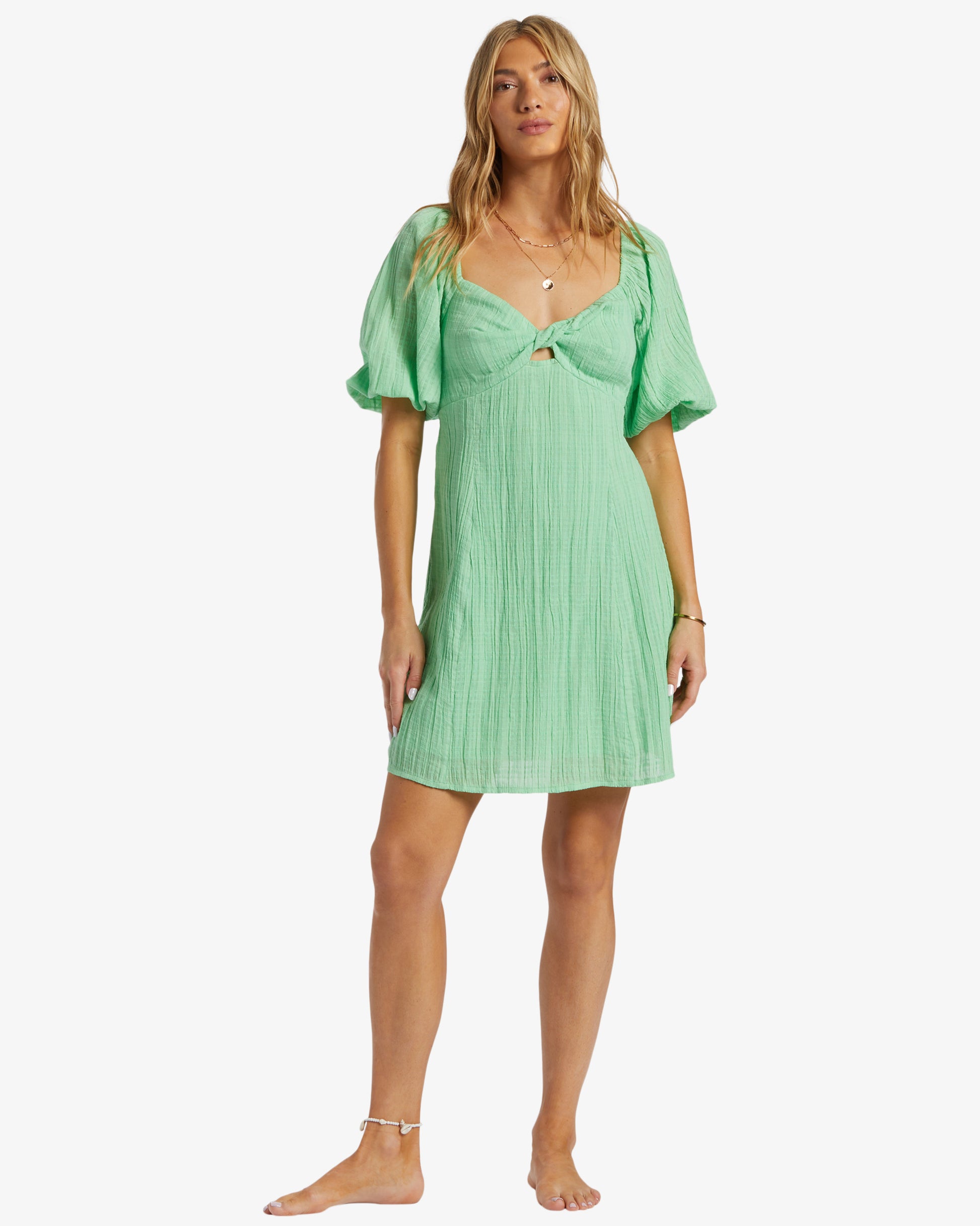 Womens Sol Puff Sleeve Mini Dress - Billabong Malaysia