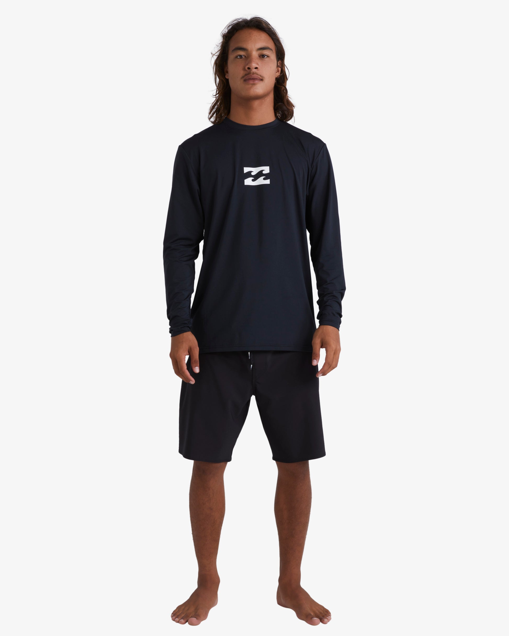 Mens All Day Wave Long Sleeve UPF 50 Surf T-Shirt - Billabong Malaysia