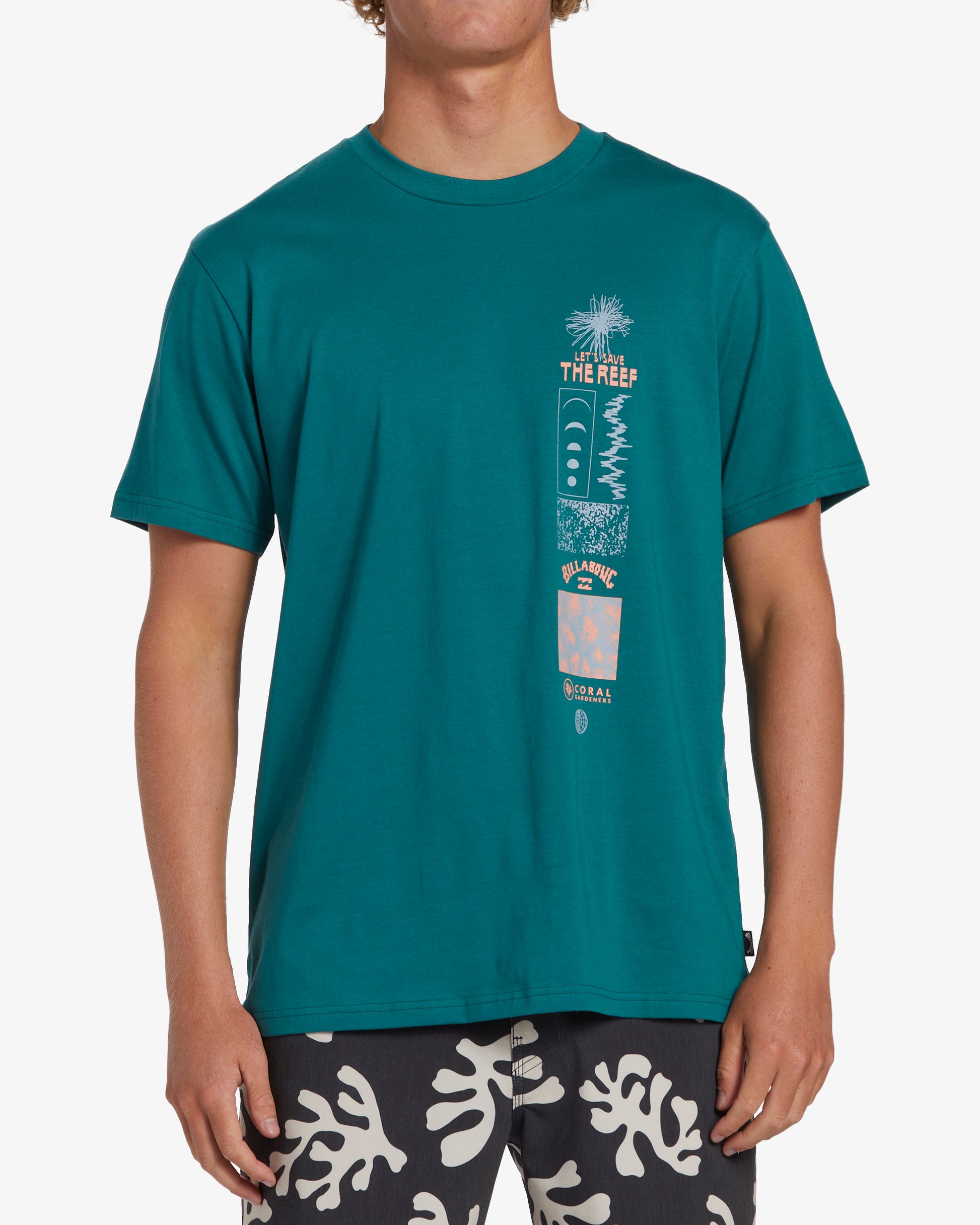 Mens Coral Gardeners Reef Nursery Short Sleeve T-Shirt - Billabong Malaysia