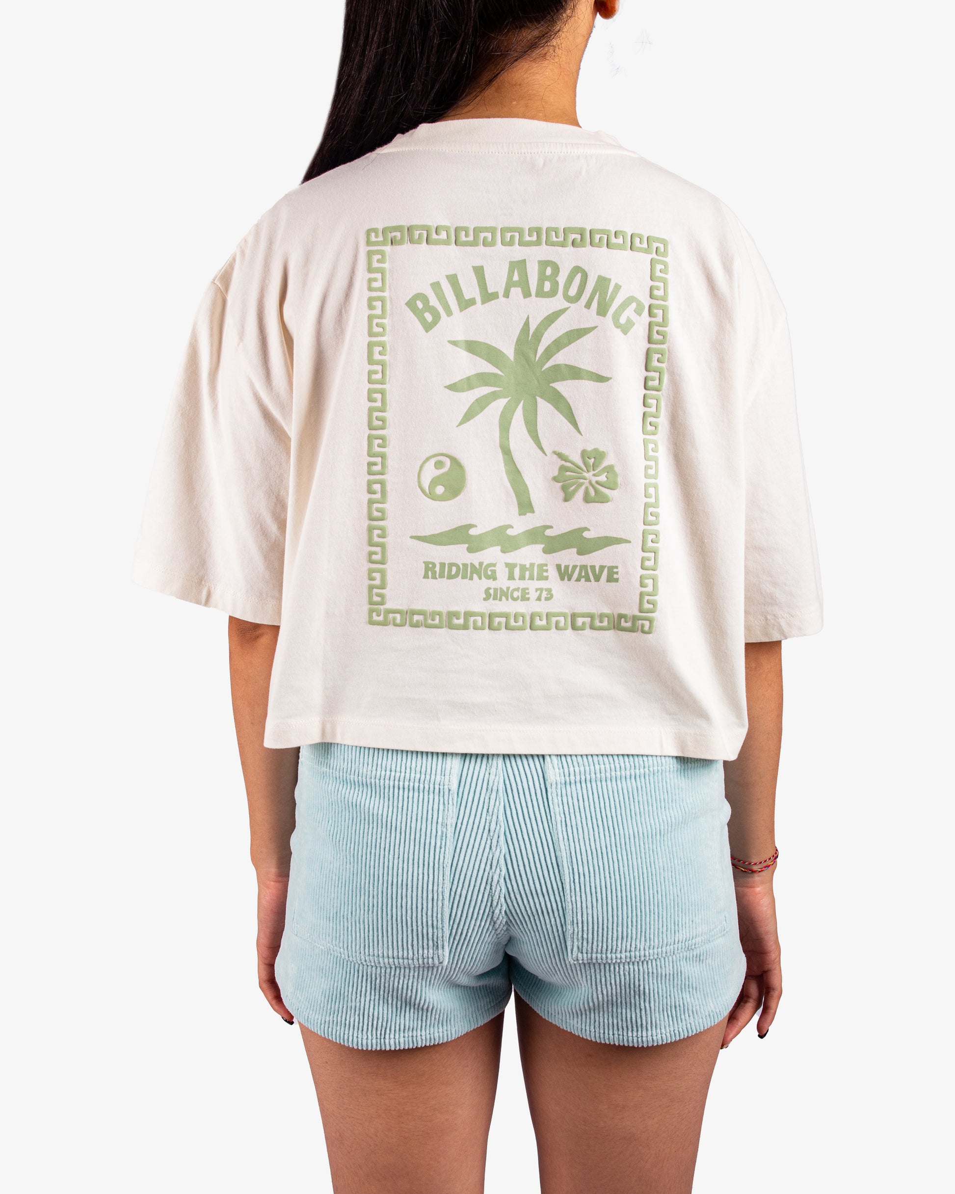 Womens Riding The Wave Crop T-Shirt - Billabong Malaysia