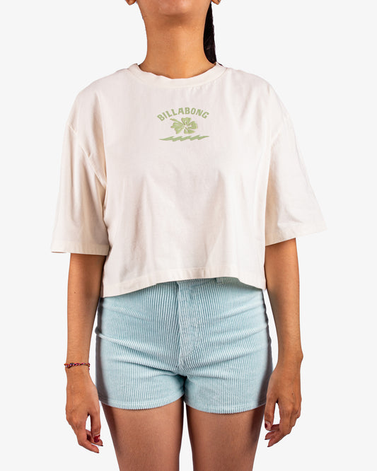 Womens Riding The Wave Crop T-Shirt - Billabong Malaysia