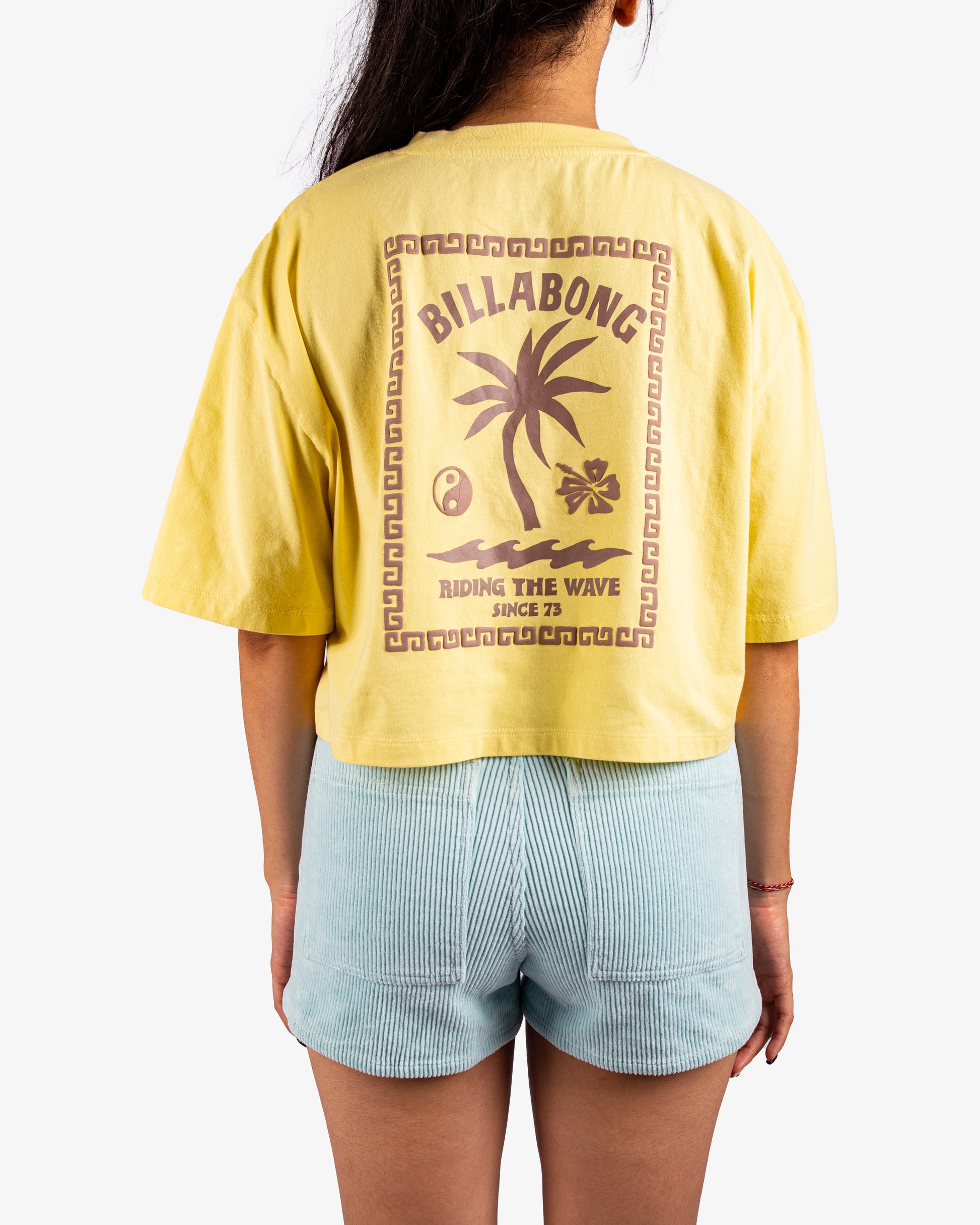 Womens Riding The Wave Crop T-Shirt - Billabong Malaysia
