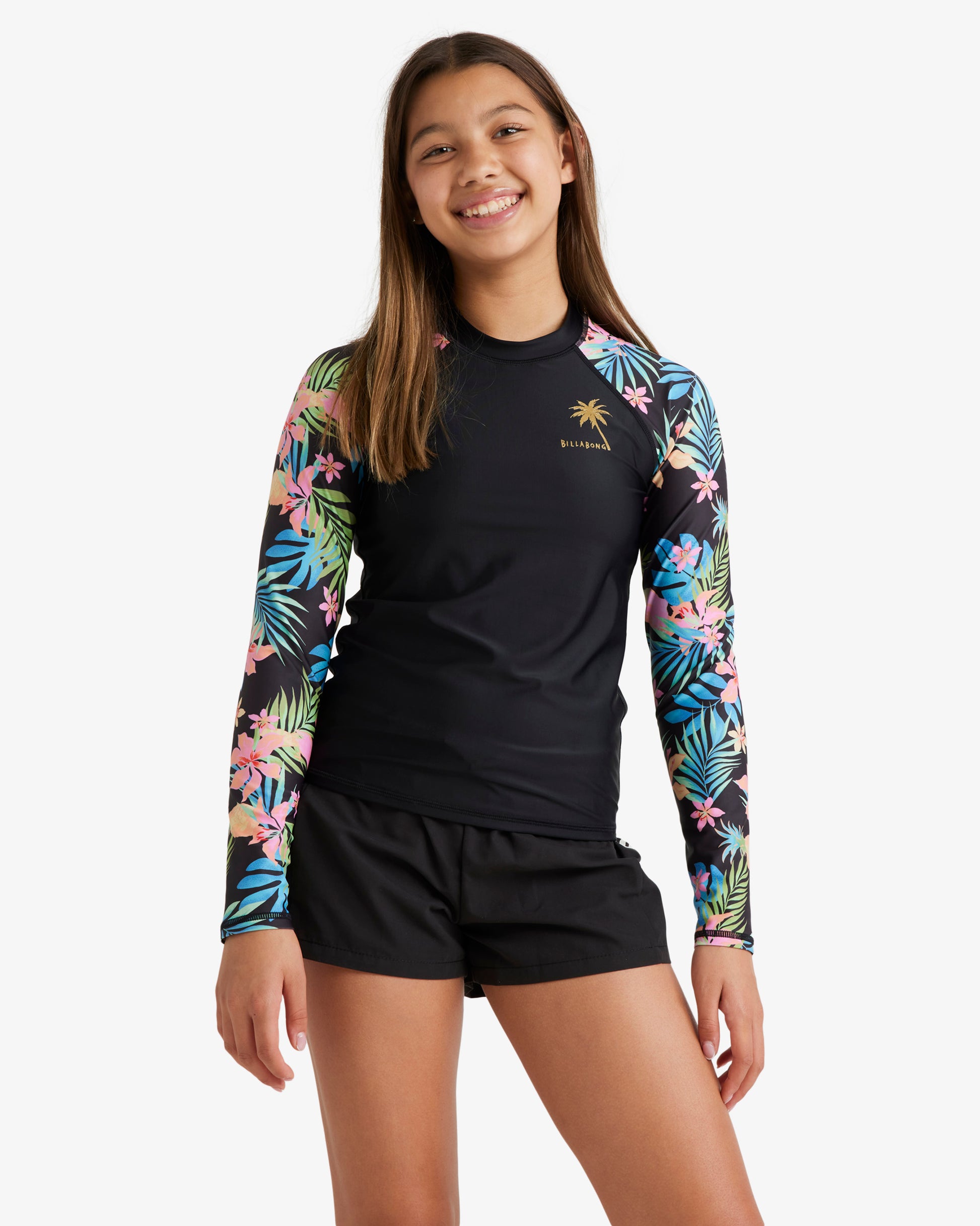 Girls 2-16 In Da Jungle Rash Vest - Billabong Malaysia