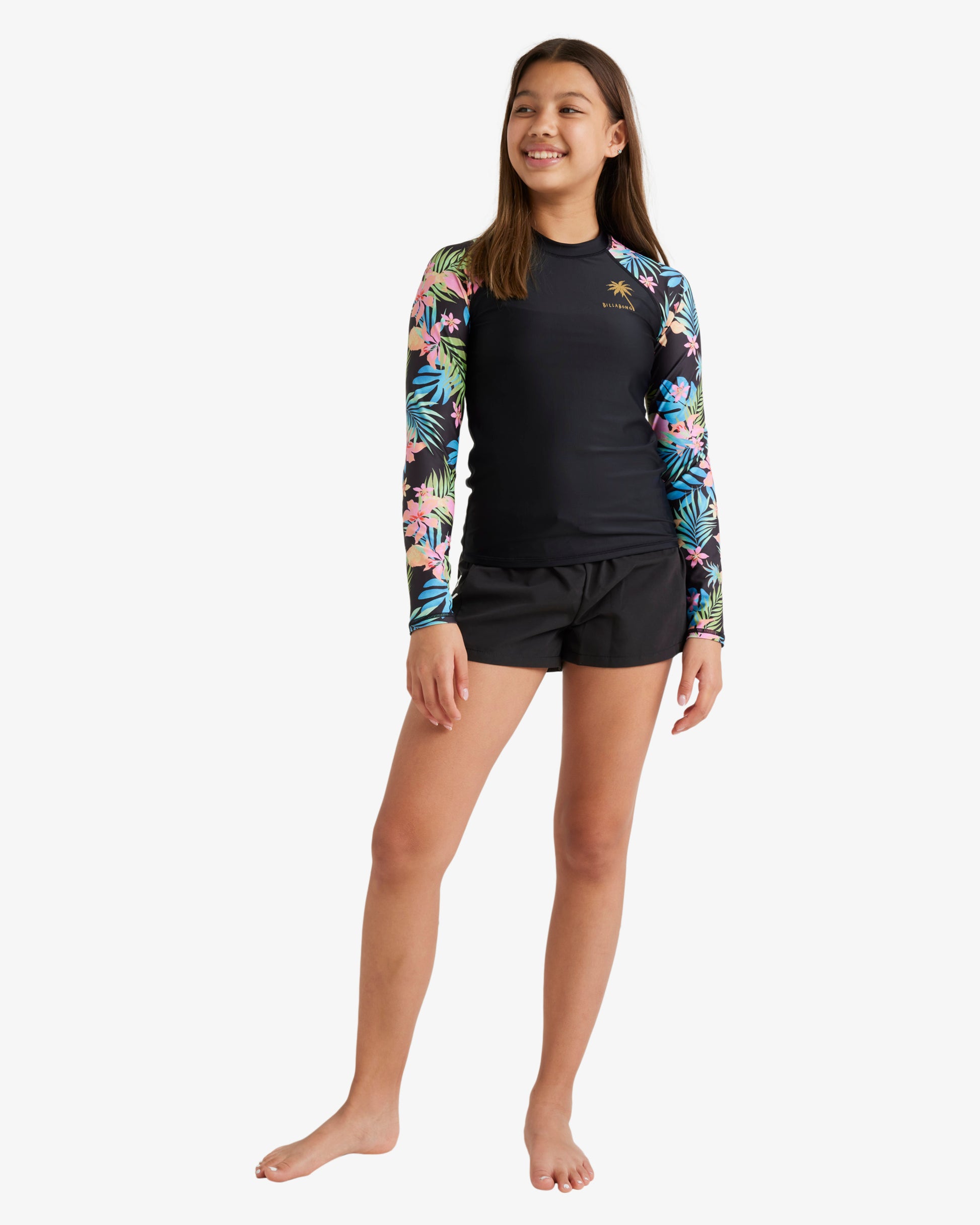 Girls 2-16 In Da Jungle Rash Vest - Billabong Malaysia