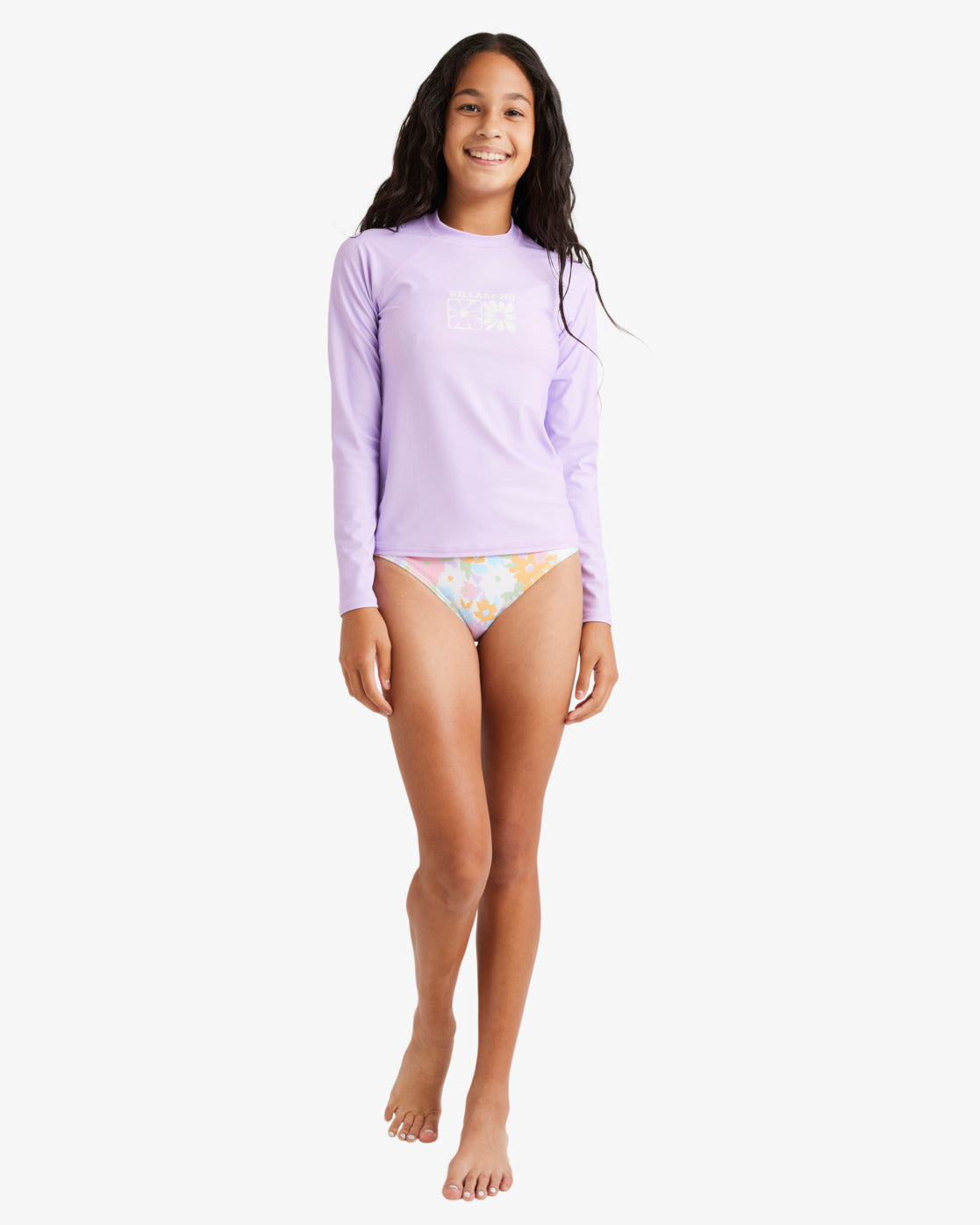Girls 6-16 Heat Wave Long Sleeve Rash Vest - Billabong Malaysia