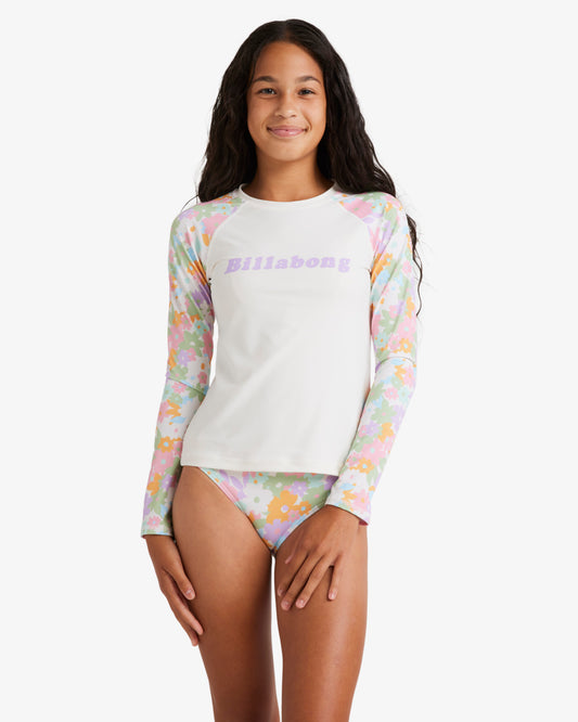 Girls 6-14 Kissed By The Sun Rash Vest Set - Billabong Malaysia