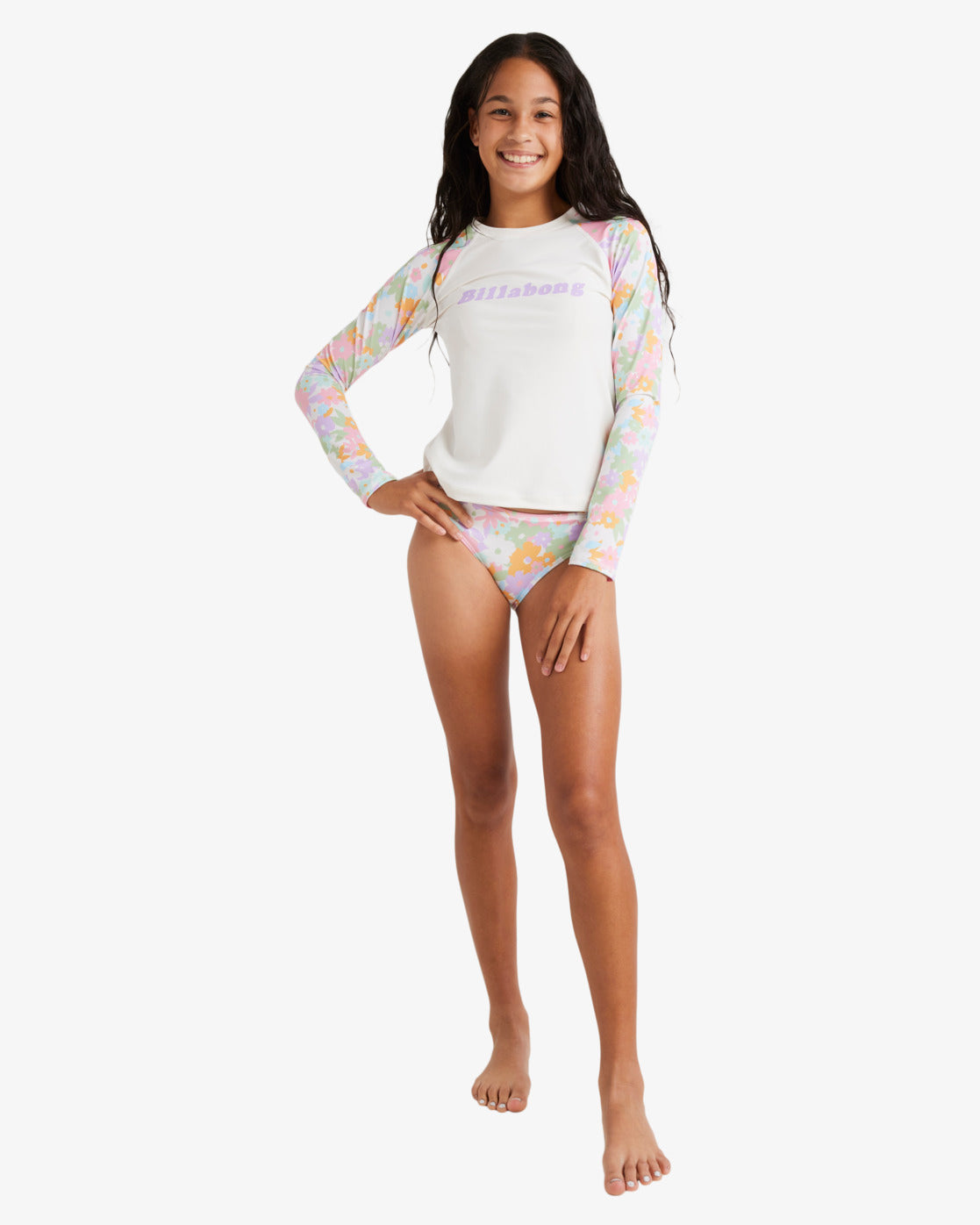 Girls 6-14 Kissed By The Sun Rash Vest Set - Billabong Malaysia