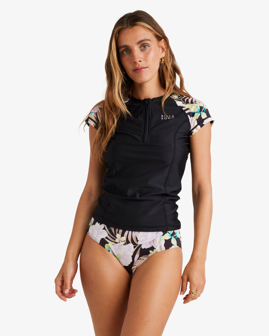 Womens Shadow Tropic Point Break Rash Vest - Billabong Malaysia