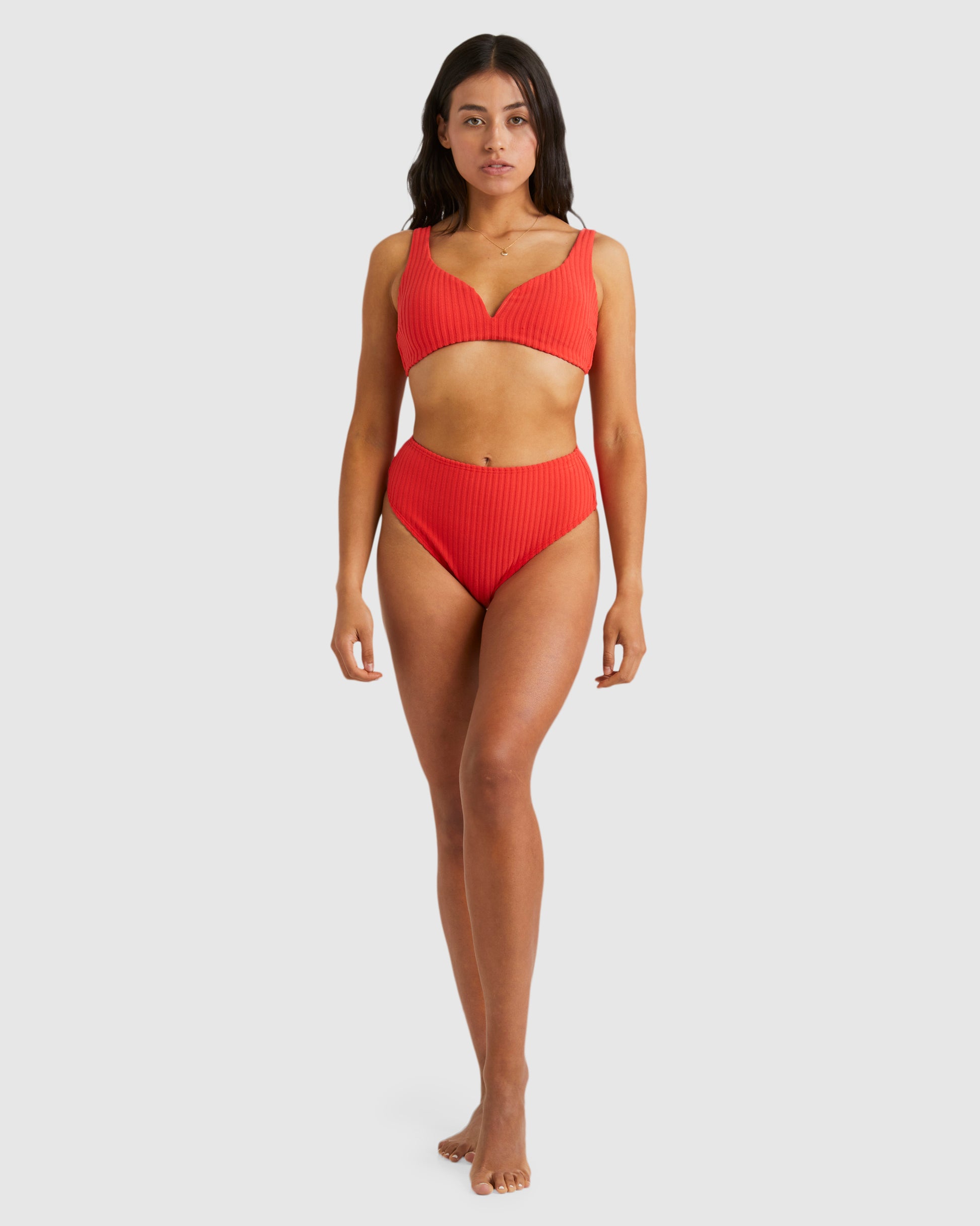 Womens Terry Rib Dion D-Cup Bra Bikini Top - Billabong Malaysia