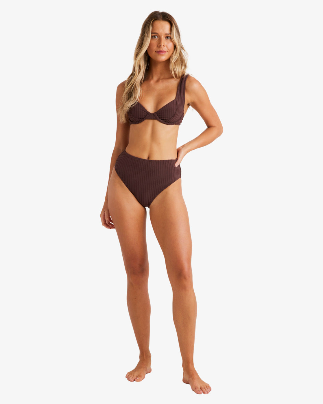 Womens Terry Rib Hi Maui Bikini Bottom - Billabong Malaysia
