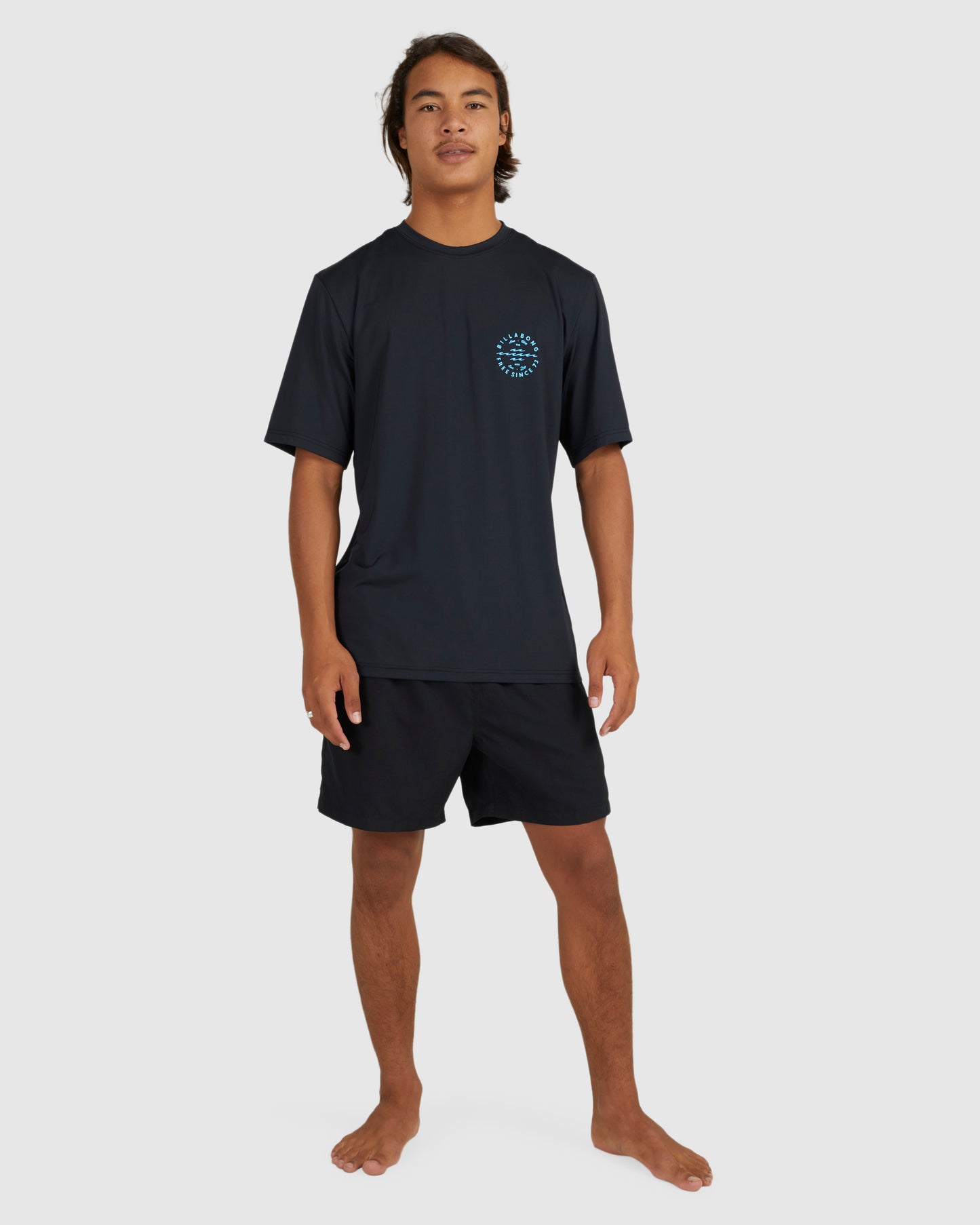 Mens Big Wave Daz Upf 50 Short Sleeve Rashguard - Billabong Malaysia