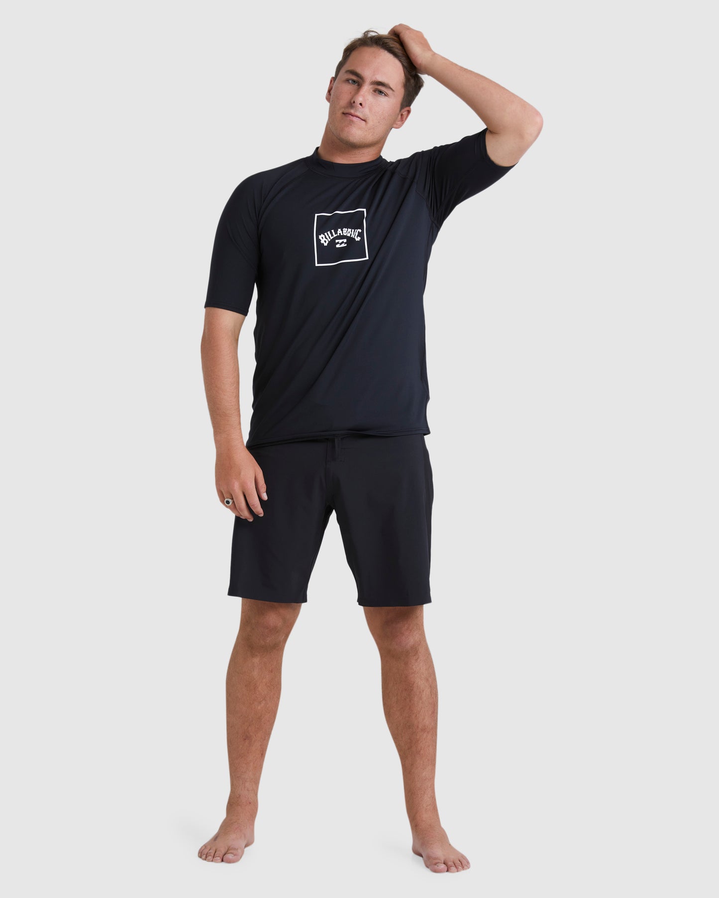 Mens Boxed Arch Short Sleeve Rash Vest - Billabong Malaysia