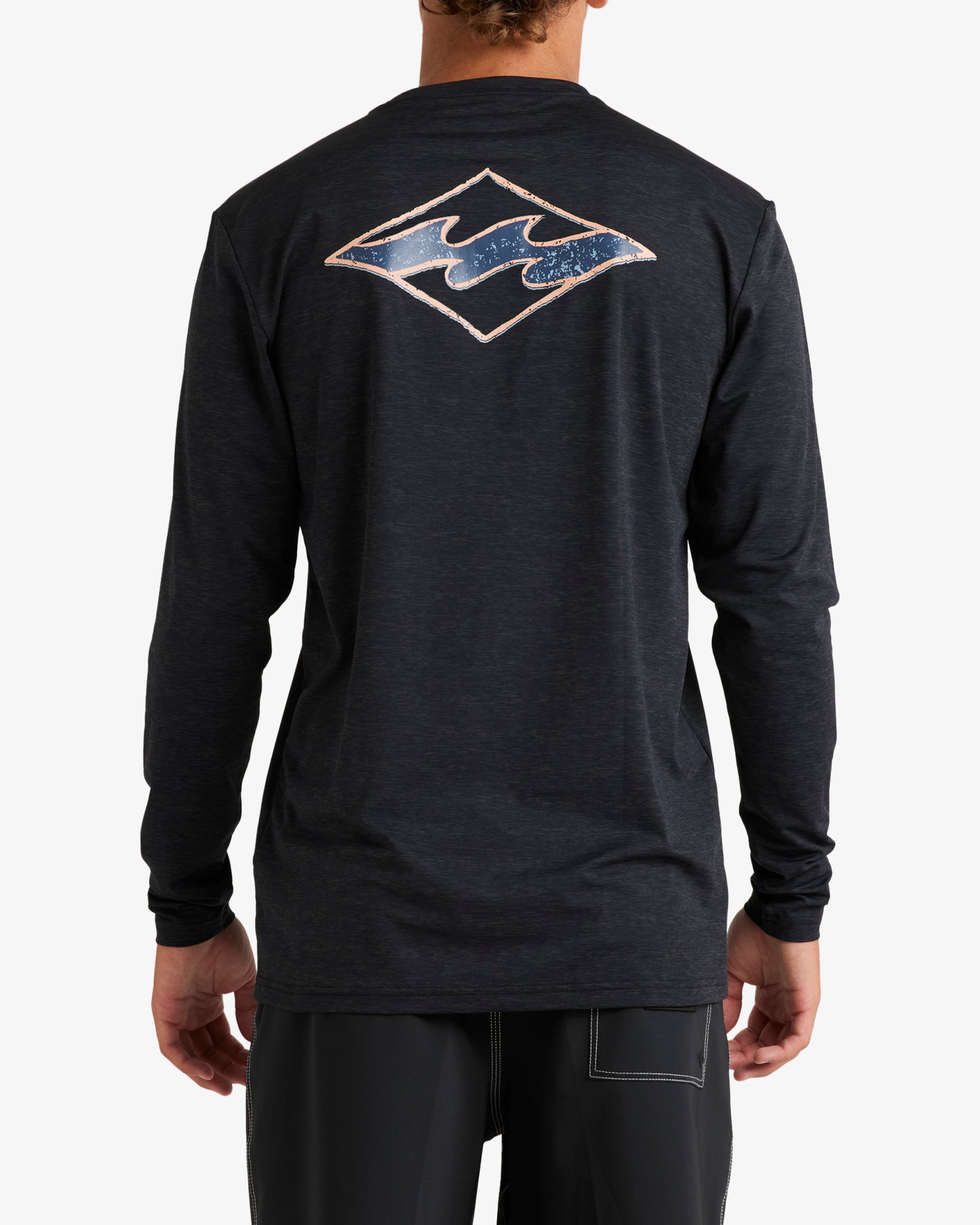 Mens Diamond Shoreline Rash Vest - Billabong Malaysia