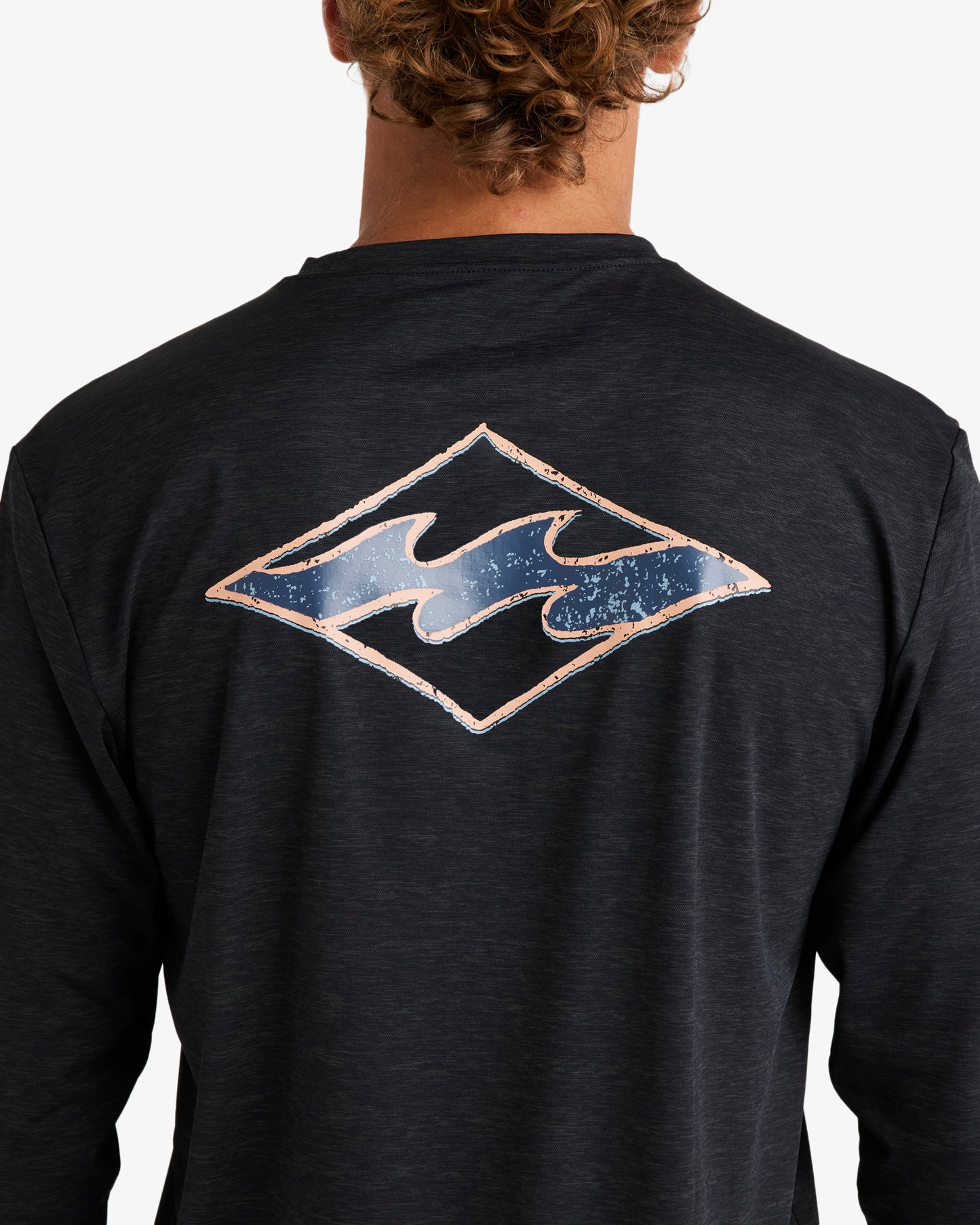 Mens Diamond Shoreline Rash Vest - Billabong Malaysia
