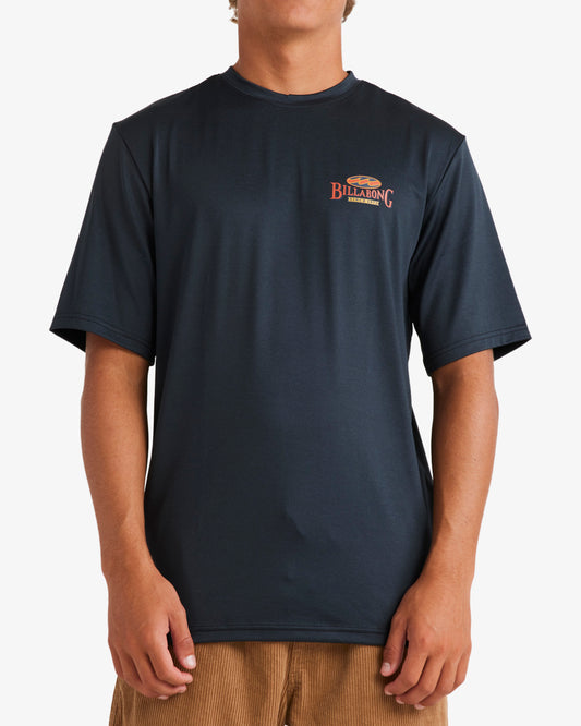 Mens Throw Back Short Sleeve Rash Vest - Billabong Malaysia