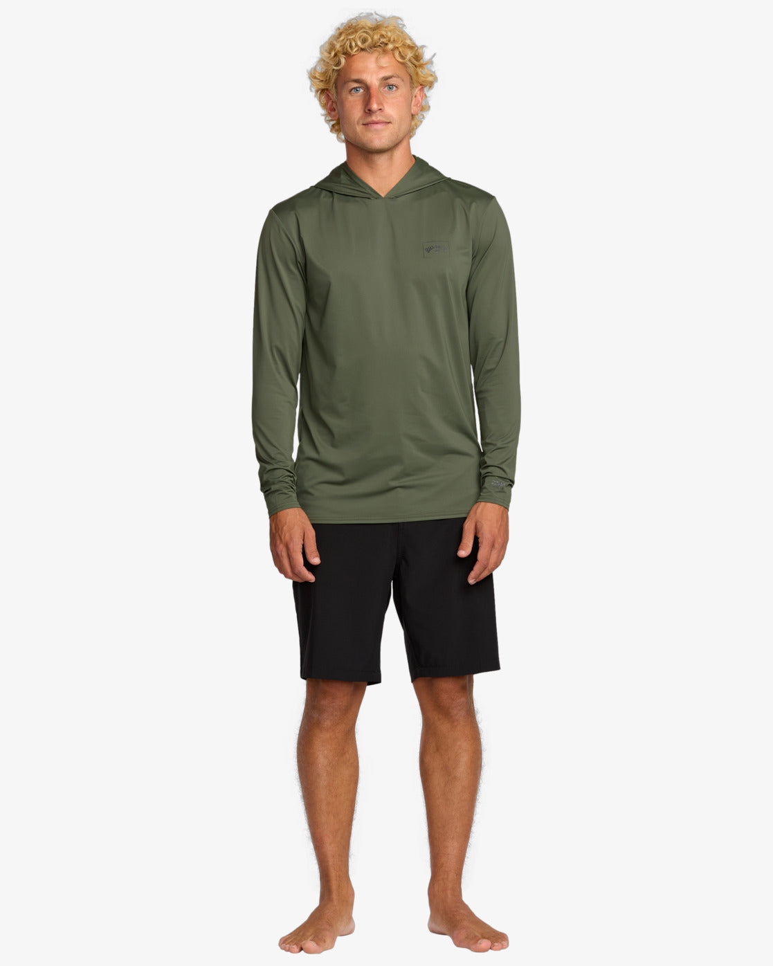 Mens Arch Mesh Long Sleeve Hoodie Rash Vest - Billabong Malaysia