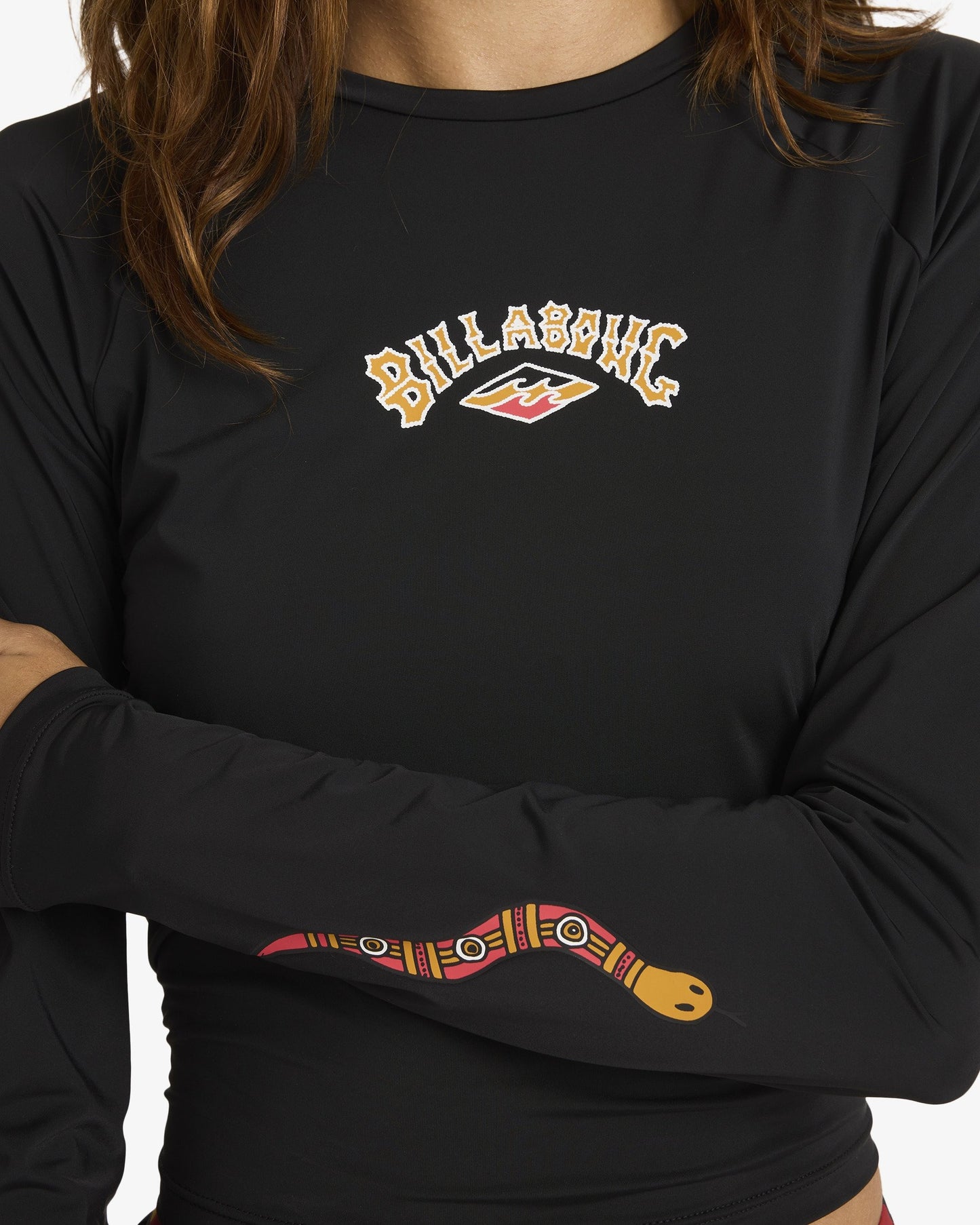 Womens Otis Arch Cropped Long Sleeve Rashguard - Billabong Malaysia