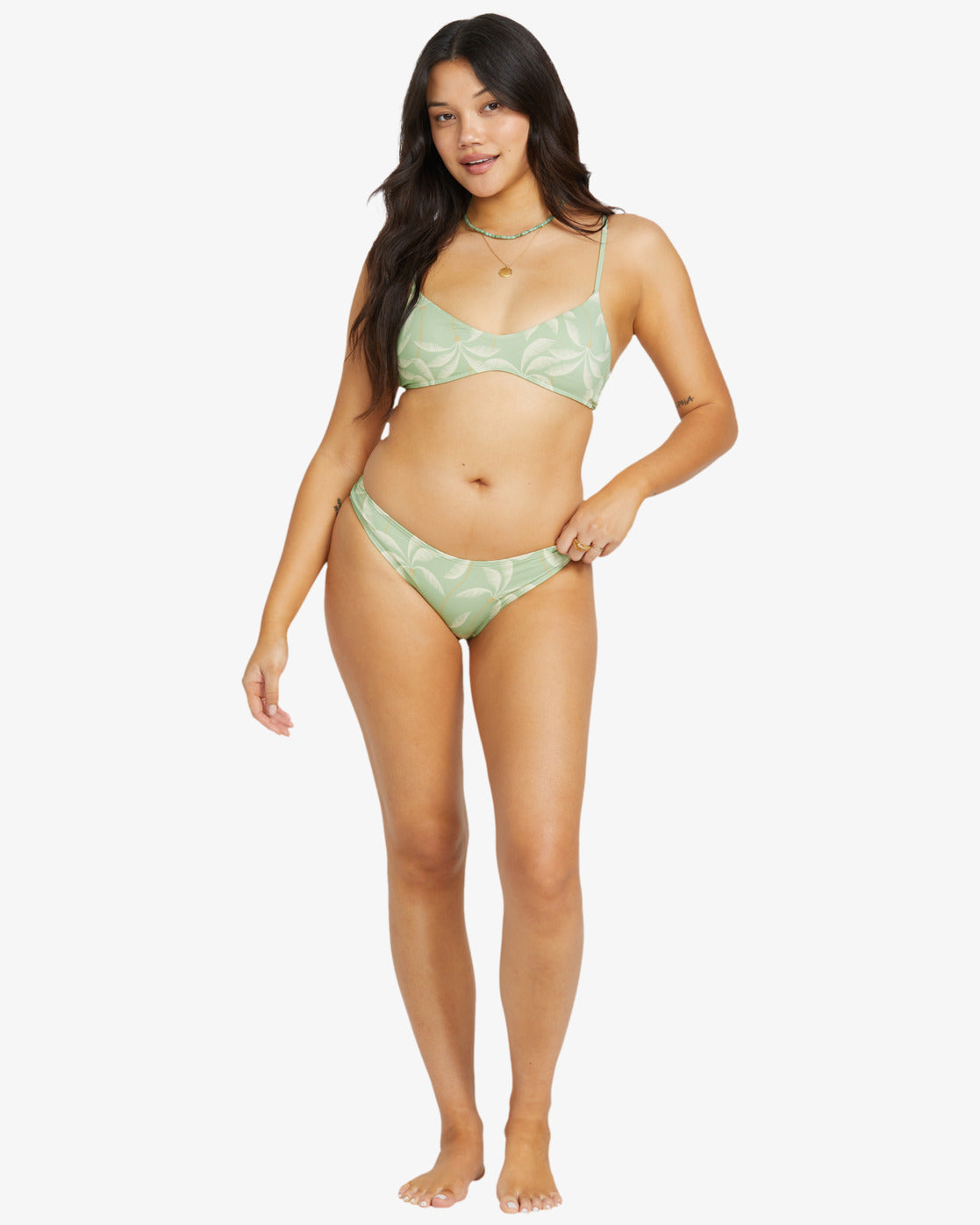 Womens Gone Tropic Medium Coverage Bikini Top - Billabong Malaysia