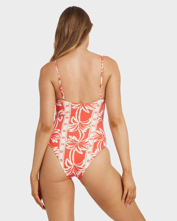 Womens Row Of Palms Bella One Piece Swimsuit - Billabong Malaysia