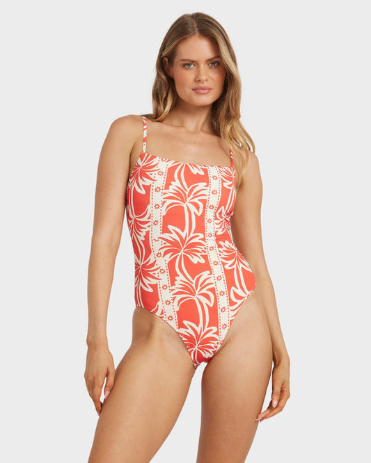 Womens Row Of Palms Bella One Piece Swimsuit - Billabong Malaysia