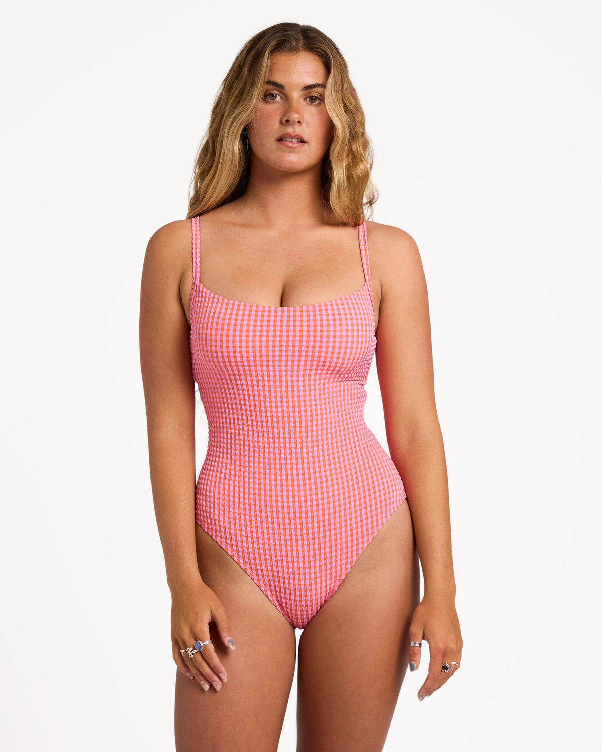 Womens Mini Wave Check Mia DD One Piece Swimsuit - Billabong Malaysia