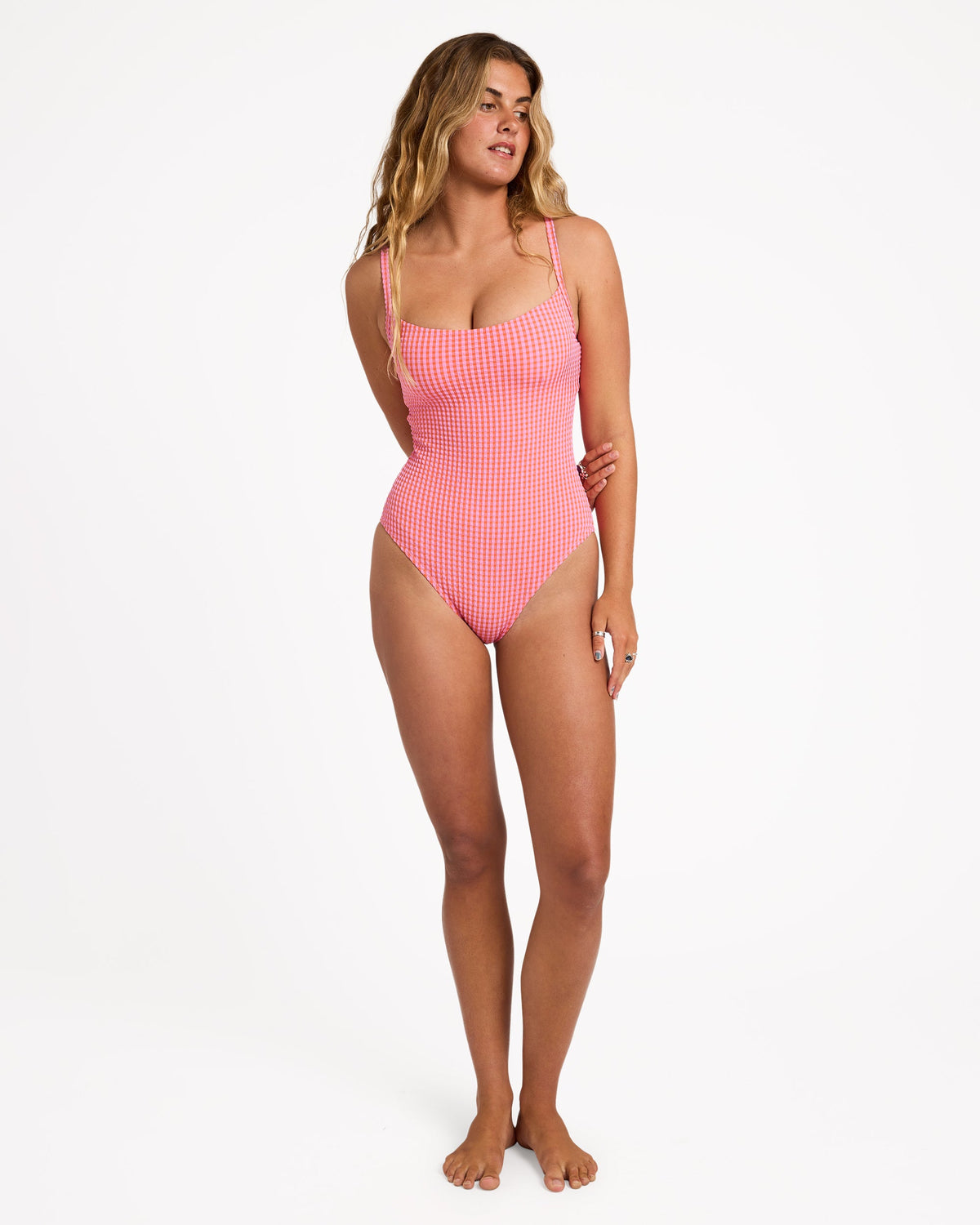 Womens Mini Wave Check Mia DD One Piece Swimsuit - Billabong Malaysia