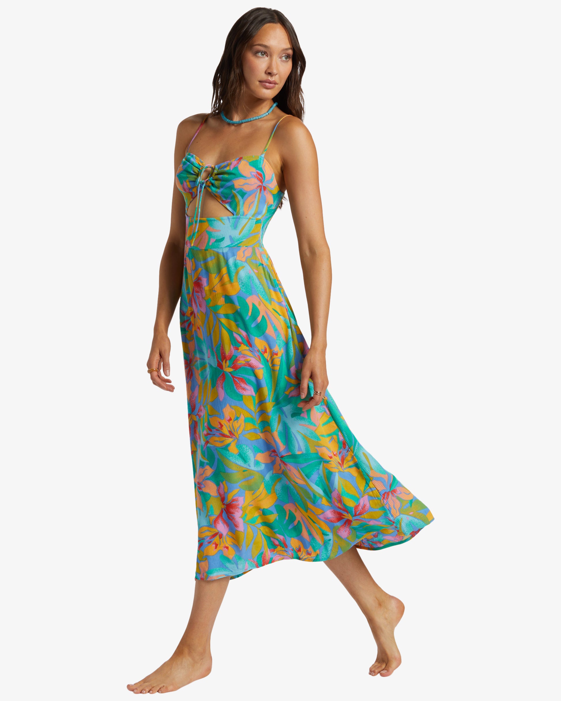 Womens Red Hot Cut-Out Midi Dress - Billabong Malaysia