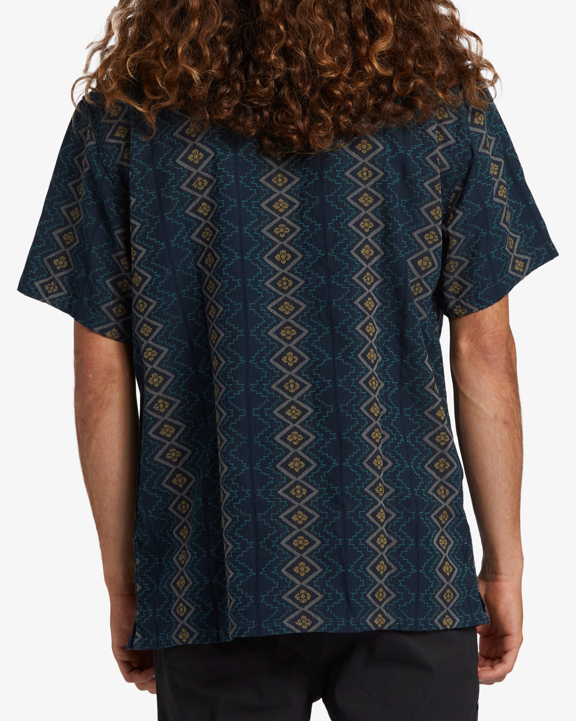 Mens Sundays Jacquard Short Sleeve Shirt - Billabong Malaysia
