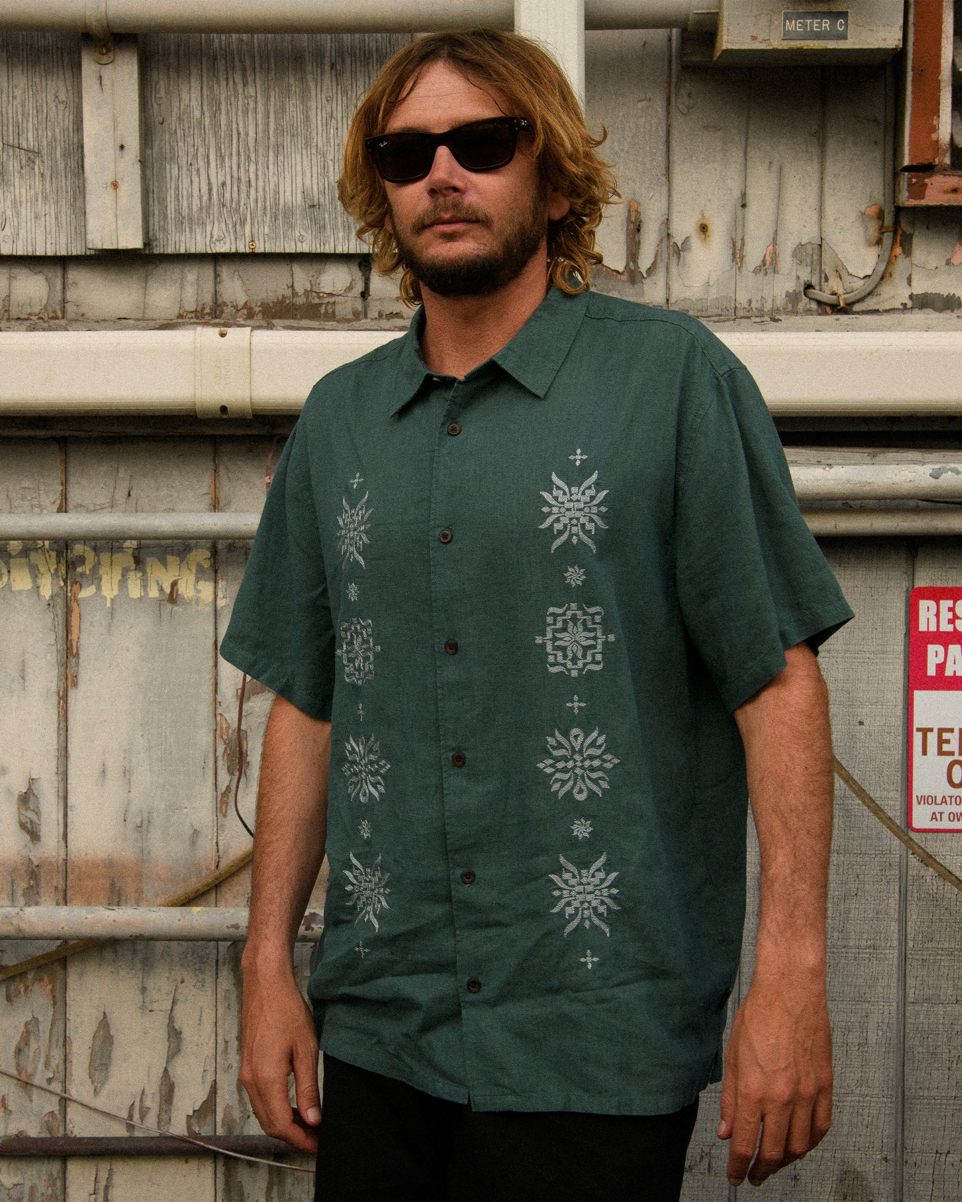 Mens Frequency Short Sleeve Woven Shirt - Billabong Malaysia