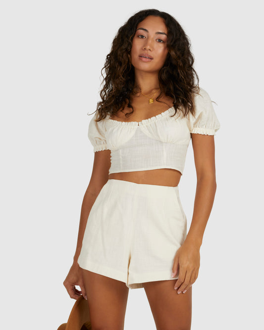 Womens Monique Elastic Shorts - Billabong Malaysia