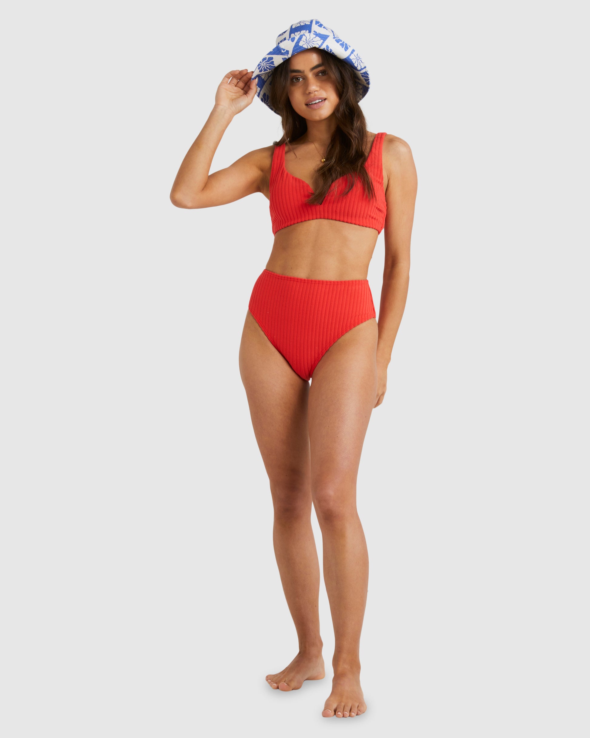 Womens Terry Rib Hi Maui High Waist Bikini Bottoms - Billabong Malaysia