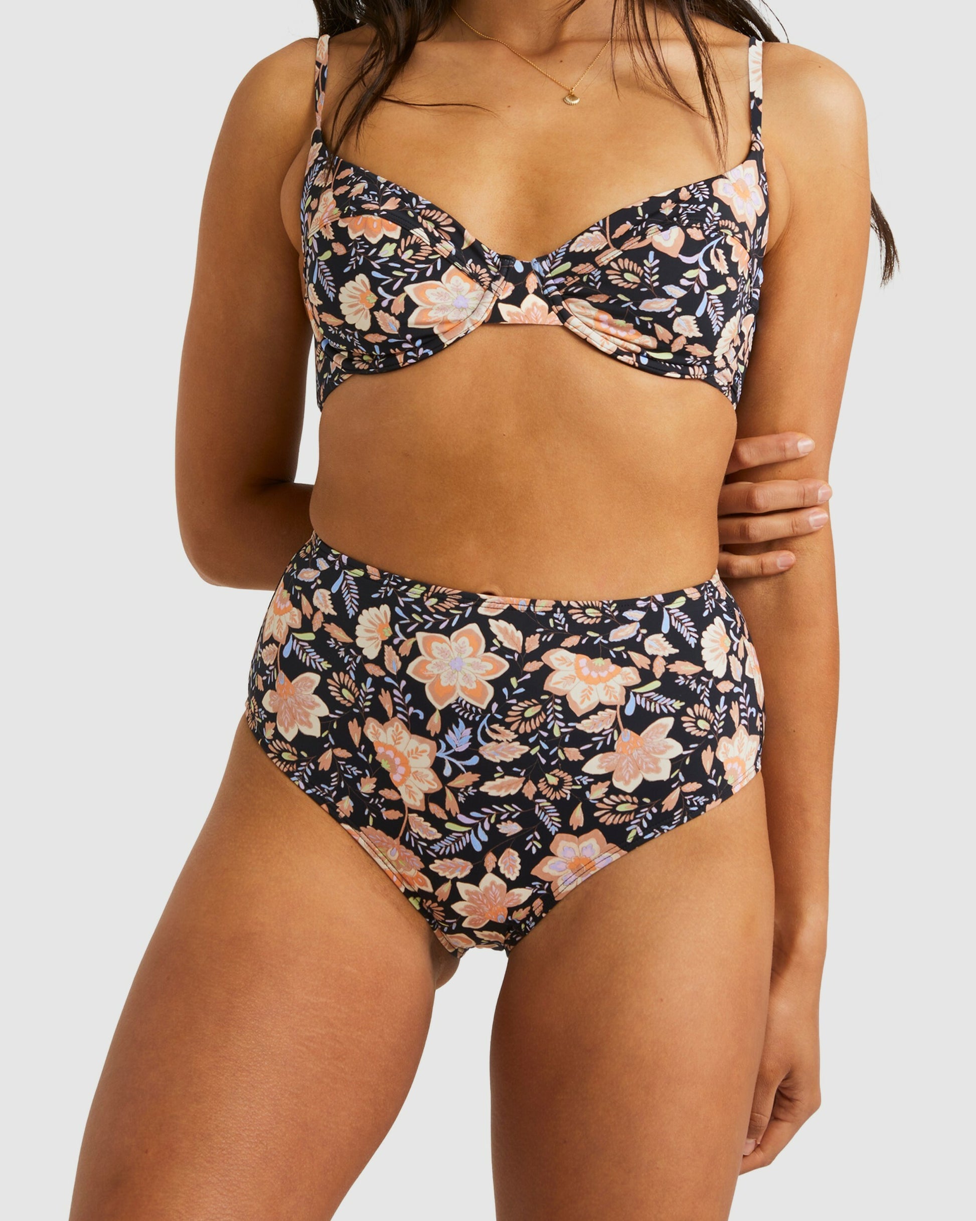 Womens Hideaway Hippie Hi Retro High Waist Bikini Bottoms - Billabong Malaysia