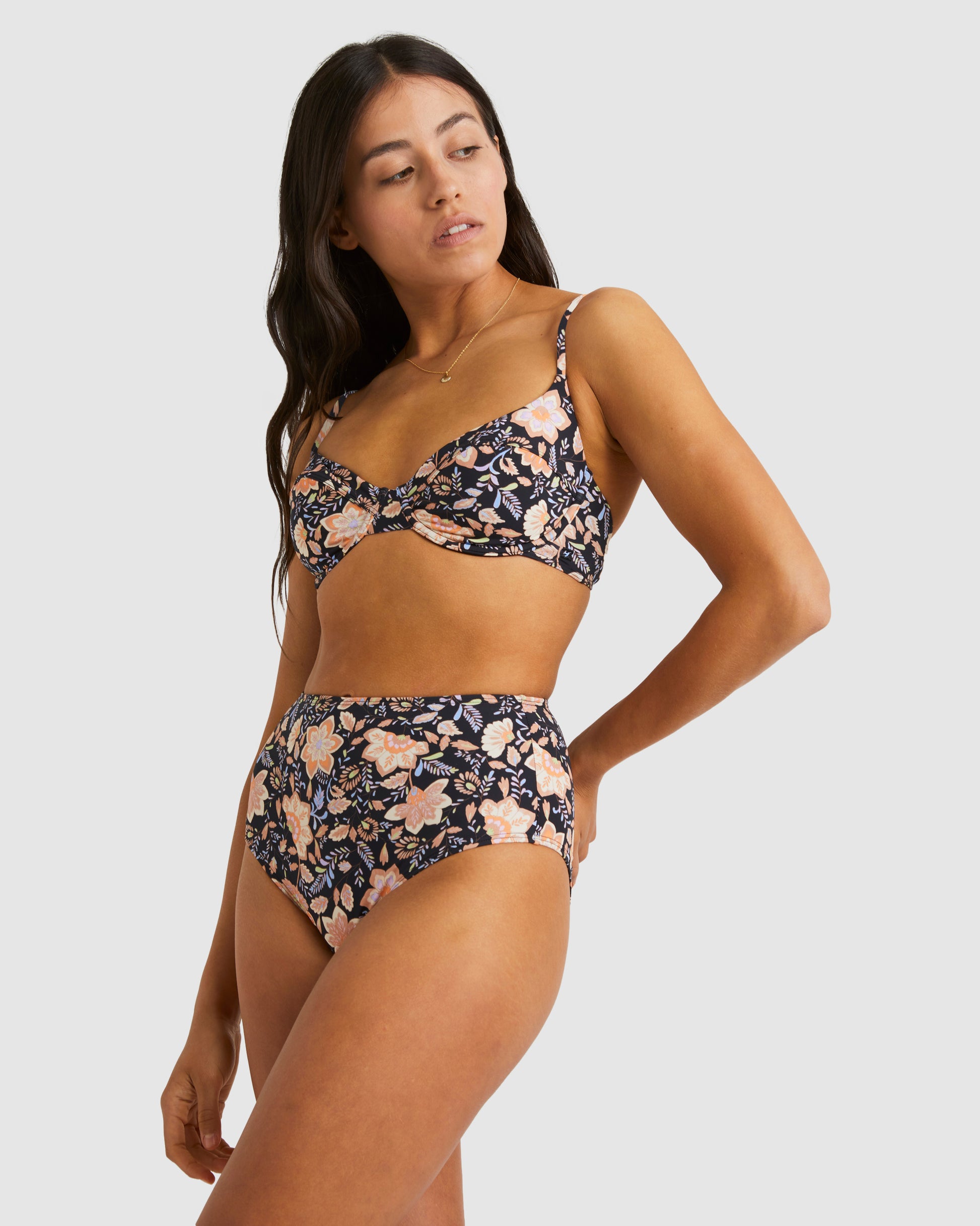 Womens Hideaway Hippie Hi Retro High Waist Bikini Bottoms - Billabong Malaysia