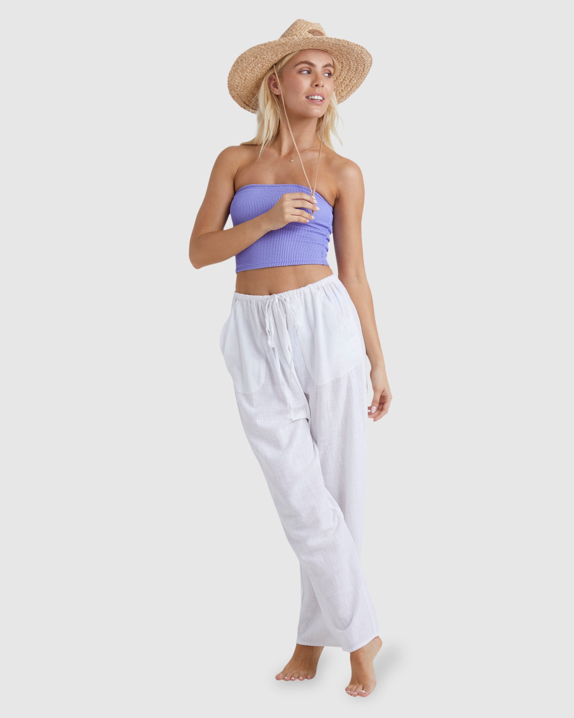 Womens Sun Lovers Wide Leg Beach Pants - Billabong Malaysia