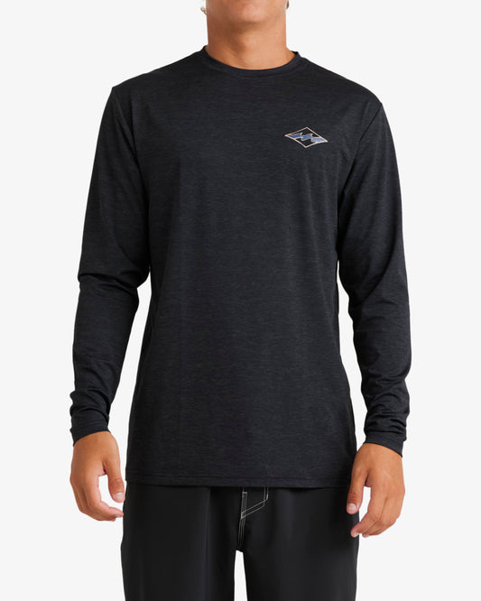 Mens Diamond Shoreline Rash Vest - Billabong Malaysia